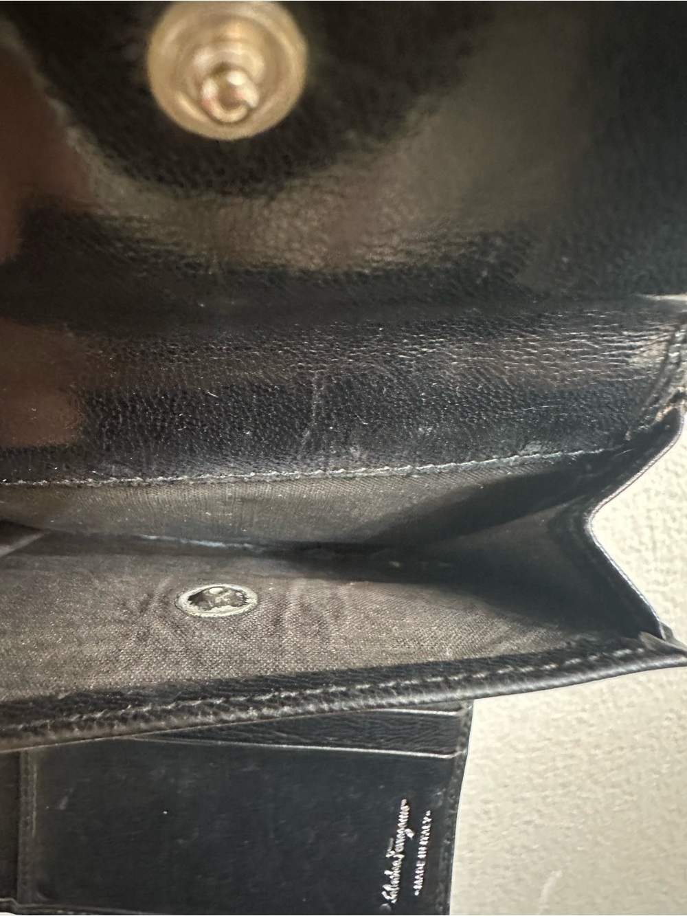 Salvatore Ferragamo Black Leather Wallet - Picture 12 of 12